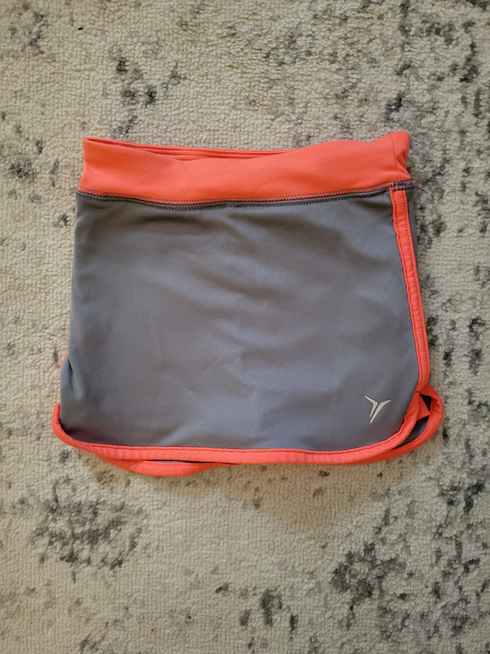 Old Navy Gray Skort with Coral Accents